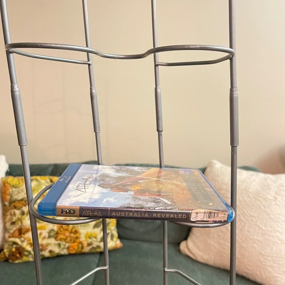 Vtg Wave Atlantic dvd Retro Games bluray Jewel Case Storage Wire Wood Storage